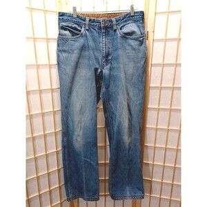 Duluth Trading Men's Jeans 100% Cotton  Straight Leg Work Wear Rustic 34×32